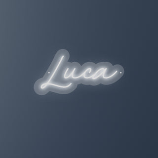 Escritura Led Personalizada Nombre Luca cm 50 x 25