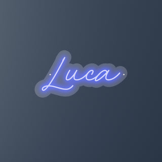 Escritura Led Personalizada Nombre Luca cm 50 x 25