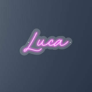 Escritura Led Personalizada Nombre Luca cm 50 x 25