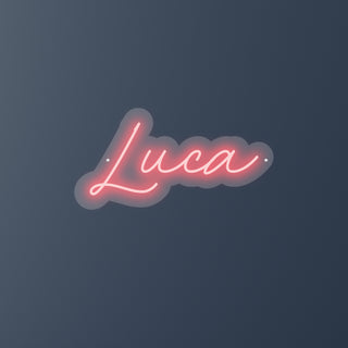 Escritura Led Personalizada Nombre Luca cm 50 x 25