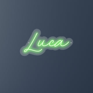 Escritura Led Personalizada Nombre Luca cm 50 x 25