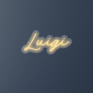 Scritta a Led Personalizzata Nome Luigi cm 54 x 26