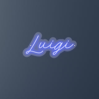 Scritta a Led Personalizzata Nome Luigi cm 54 x 26