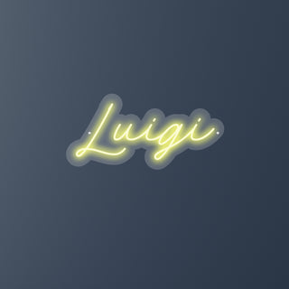 Scritta a Led Personalizzata Nome Luigi cm 54 x 26
