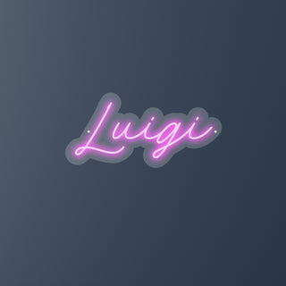 Scritta a Led Personalizzata Nome Luigi cm 54 x 26
