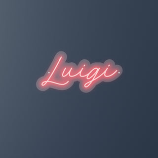 Scritta a Led Personalizzata Nome Luigi cm 54 x 26