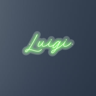 Scritta a Led Personalizzata Nome Luigi cm 54 x 26