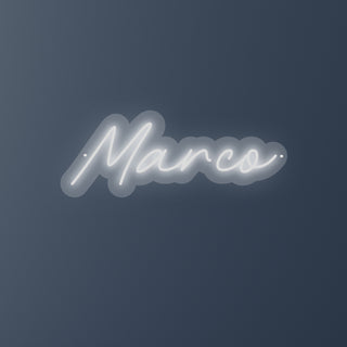 Scritta a Led Personalizzata Nome Marco cm 50 x 20