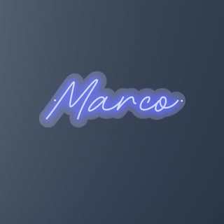 Scritta a Led Personalizzata Nome Marco cm 50 x 20