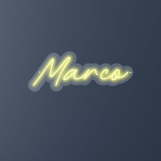 Scritta a Led Personalizzata Nome Marco cm 50 x 20