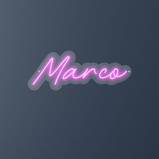 Scritta a Led Personalizzata Nome Marco cm 50 x 20