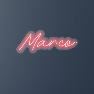 Scritta a Led Personalizzata Nome Marco cm 50 x 20