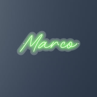 Scritta a Led Personalizzata Nome Marco cm 50 x 20