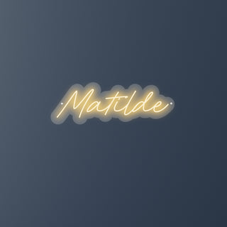 Scritta a Led Personalizzata Nome Matilde cm 55 x 20