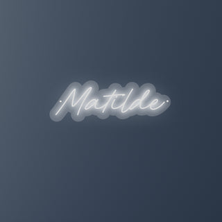 Scritta a Led Personalizzata Nome Matilde cm 55 x 20