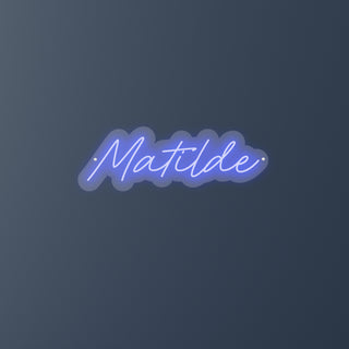 Scritta a Led Personalizzata Nome Matilde cm 55 x 20