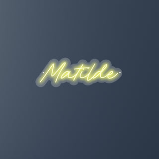 Scritta a Led Personalizzata Nome Matilde cm 55 x 20