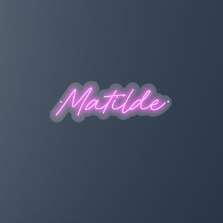 Scritta a Led Personalizzata Nome Matilde cm 55 x 20