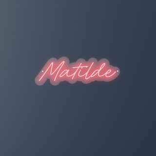 Scritta a Led Personalizzata Nome Matilde cm 55 x 20