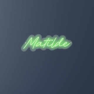 Scritta a Led Personalizzata Nome Matilde cm 55 x 20