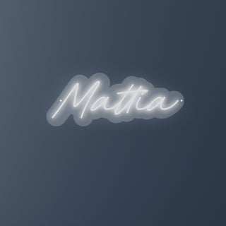 Scritta a Led Personalizzata Nome Mattia cm 50 x 20