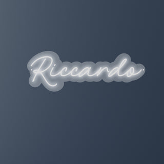 Scritta a Led Personalizzata Nome Riccardo cm 55 x 20