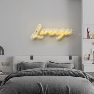 Scritta a Led Personalizzata Nome Lorenzo cm 52 x 20