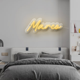 Letras LED personalizadas Nombre Marco 50 x 20 cm