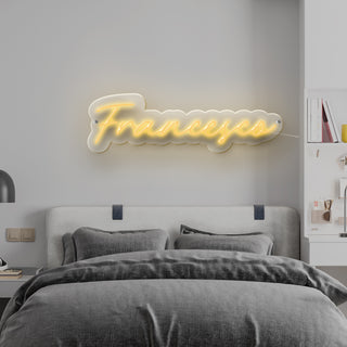 Escritura Led Personalizada Nombre Francesco cm 49 x 15