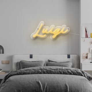 Led lettering personalizado Nombre Luigi cm 54 x 26