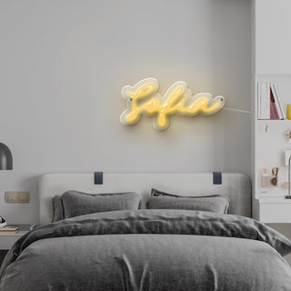 Scritta a Led Personalizzata Nome Sofia cm 50 x 25