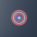 Scritta a Led Personalizzata Capitan America cm 50 x 50 - immagine 2