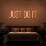 Scritta a Led Personalizzata Frasi Personalizzate "Just do it" cm 100 x 30