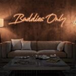 Scritta a Led Personalizzata  "Baddies only" grandezza cm 120 x 40 - immagine 2