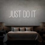 Scritta a Led Personalizzata Frasi Personalizzate "Just do it" cm 100 x 30 - immagine 2