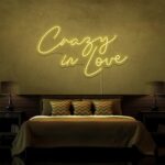 Scritta a Led Personalizzata Frasi Personalizzate "Crazy in Love" cm 100 x 60 - immagine 4