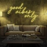 Scritta a Led Personalizzata Frasi Personalizzate "good vibes only" cm 130 x 40 - immagine 4