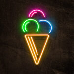 Led Personalizzata Ice con disegno gelato con cono cm 25x43 - immagine 2