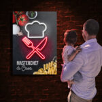 Quadro in forex e Led "Masterchef di casa" Festa del papà - immagine 2