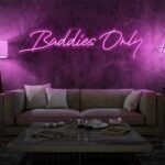 Scritta a Led Personalizzata  "Baddies only" grandezza cm 120 x 40 - immagine 5