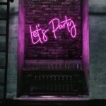 Scritta a Led Personalizzata Frasi Personalizzate "Lets Party" cm 100 x 35 - immagine 5