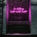 Scritta a Led Personalizzata Frasi Personalizzate "Im talking Wap Wap Wap" cm 100 x 40 - immagine 5