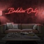 Scritta a Led Personalizzata  "Baddies only" grandezza cm 120 x 40 - immagine 6