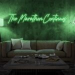 Scritta a Led Personalizzata Frasi Personalizzate "The Marathon Continues" cm 130 x 40 - immagine 7
