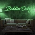 Scritta a Led Personalizzata  "Baddies only" grandezza cm 120 x 40 - immagine 7