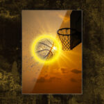 Quadro in Plexiglass e Led Basket Sun