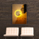 Quadro in Plexiglass e Led Basket Sun - immagine 2