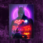 Quadro in Plexiglass e Led Batman Night