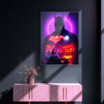 Quadro in Plexiglass e Led Batman Night - immagine 2
