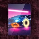 Quadro in Plexiglass e Led Lambo